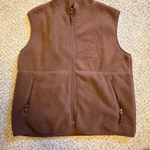 Brown Fleece Vest